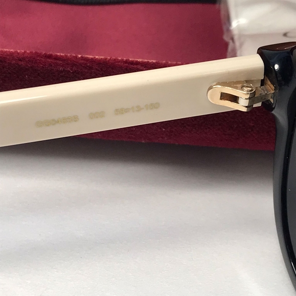 New - 💯 Original  Gucci GG0463 Grey Green Polarized Pilot Men's Sunglasses GG0 - Picture 12 of 12